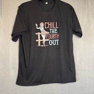 Black Graphic Tee - Chill the Fourth Out